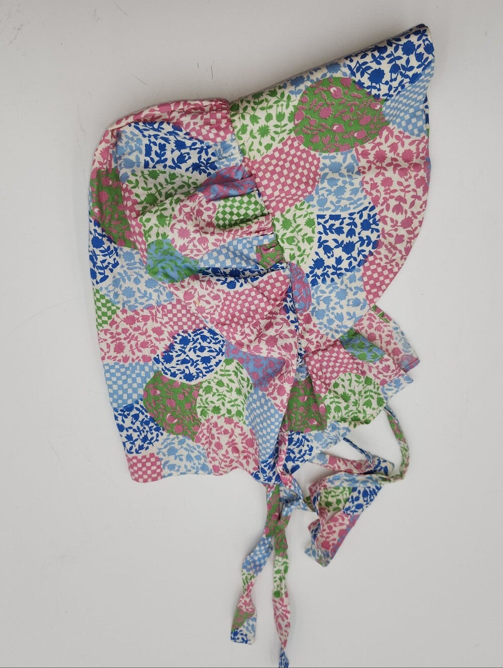Vtg Prairie Sunbonnet Sun Bonnet Hat Girl Patchwork Holly Hobbie Little House